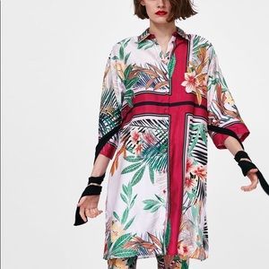 Zara Multicolor Floral Tunic